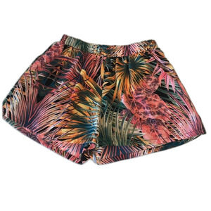 Tyche tropical elastic waist colorful shorts with pockets